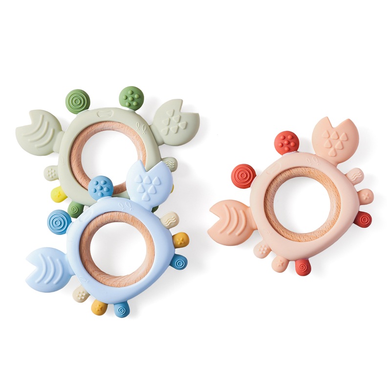 Baby Products List - عضاضة سيليكون للأطفال، حلقة عضاضة على