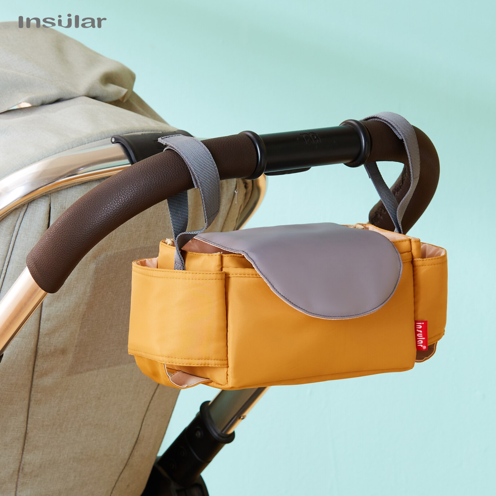 Diaper Bag Backpack - منظم عربة الأطفال من إنسولار، حقيبة